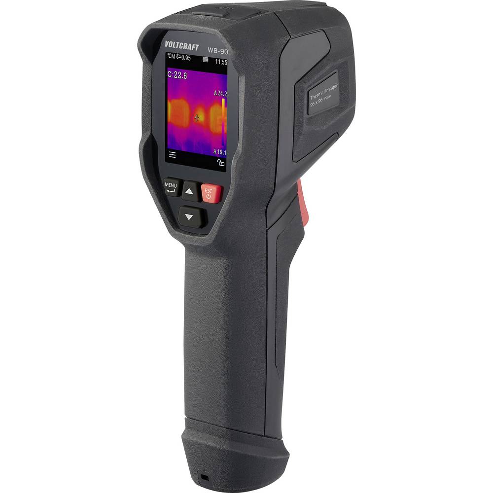 VOLTCRAFT WB-90 Warmtebeeldcamera -20 tot 550 °C 96 x 96 Pixel 25 Hz USB-C, Geïntegreerde digitale camera