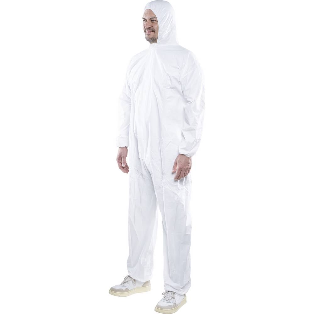 Wolfcraft 4971000 Wegwerpoverall, maat L Maat: L Wit
