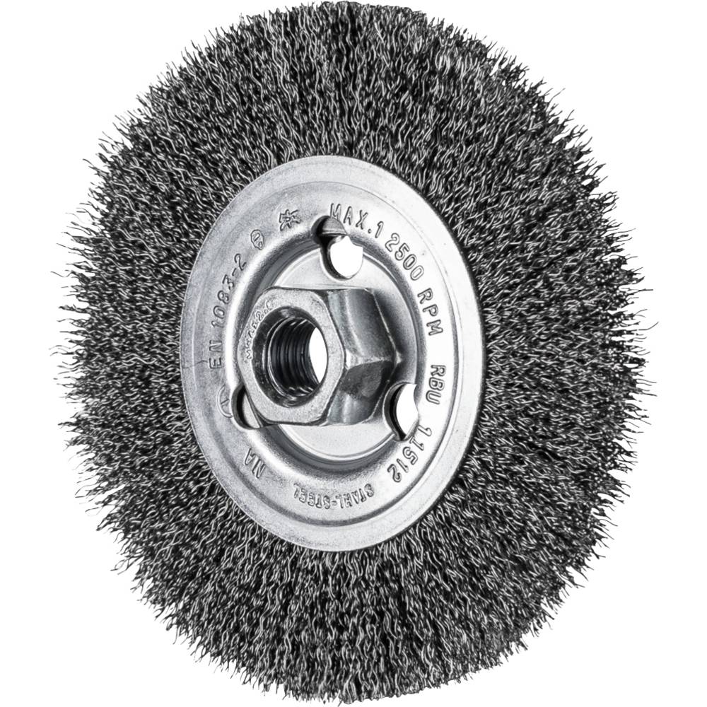 PFERD TOOLS Ronde borstel ongetordeerd RBU Ø 115 x 12 mm M14 staaldraad-Ø 0,30 voor haakse slijpers 43502201 1 stuk(s)