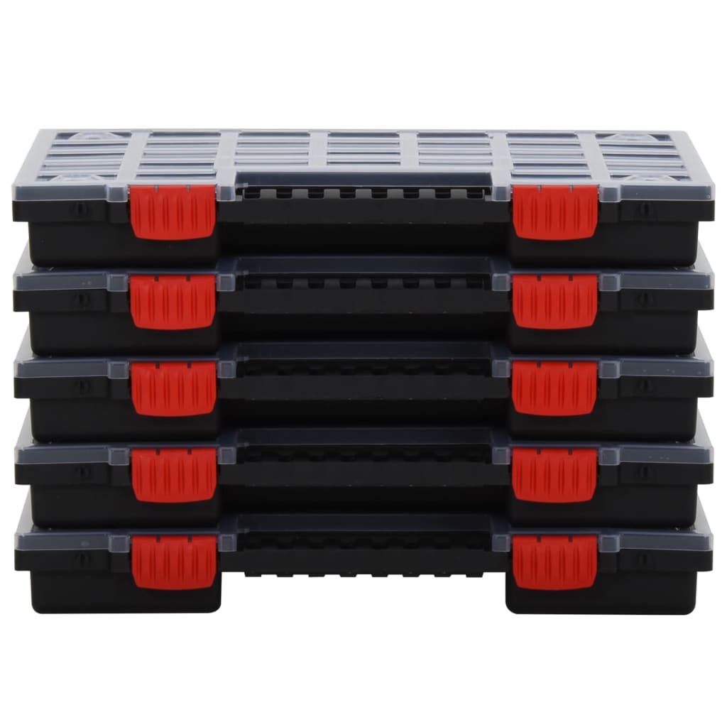 vidaXL Assortimentsdozen 5 st 40x30x5 cm polypropeen