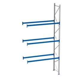 SSI Schäfer Palletstelling PR 600, aanbouwsectie, H 4700 mm, max. 800 kg, 3 dwarssteunen