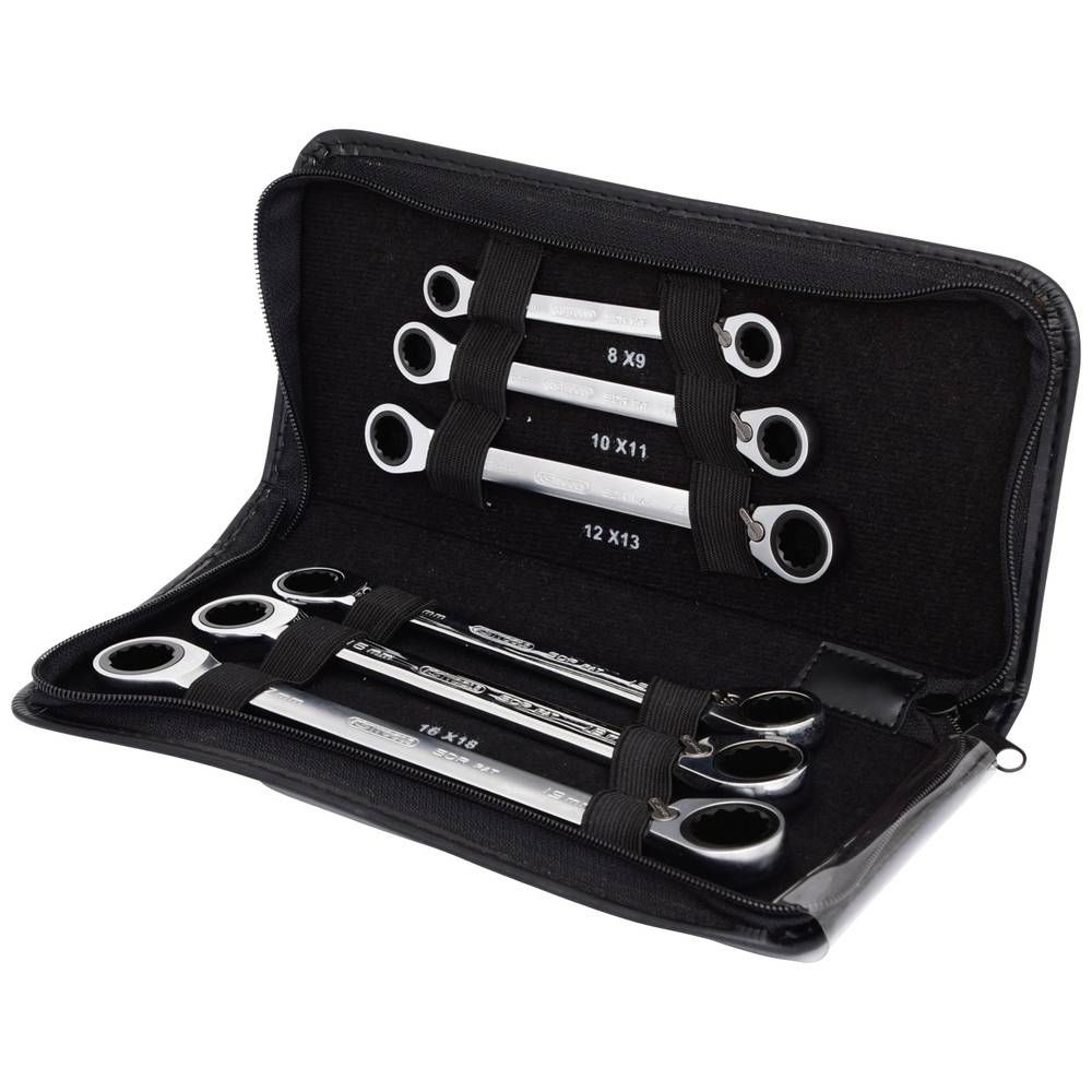 KS Tools 503.4580 Dubbele ringsleutelset Sleutelbreedte (metrisch) 8 - 19 mm