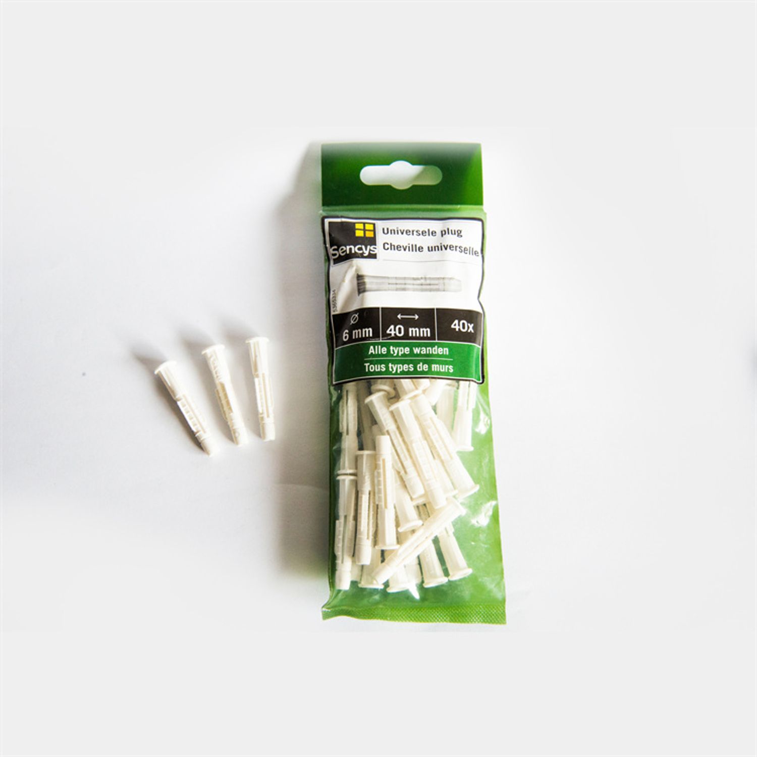 Sencys Universele Plug 40x6mm 40 Stuks