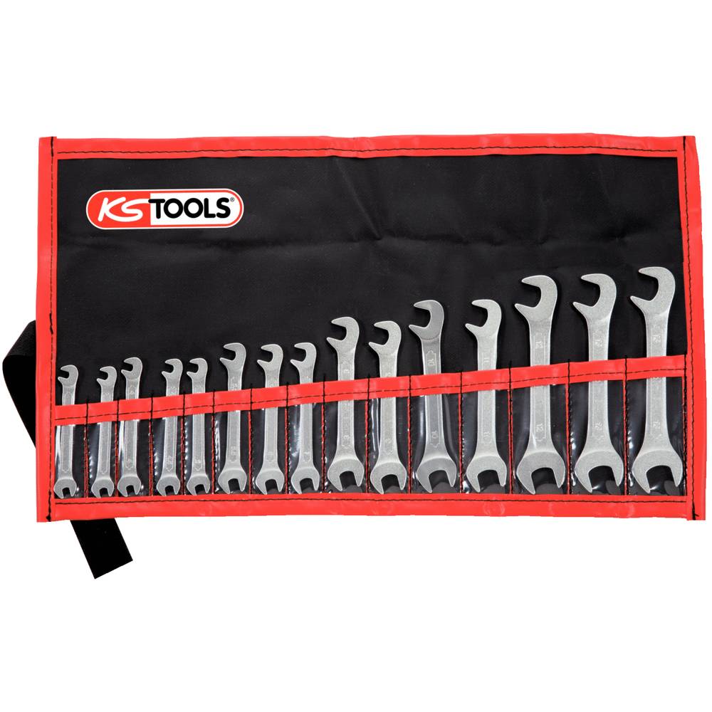 KS Tools 517.1700 517.1700 Dubbele steeksleutelset Sleutelbreedte (metrisch) 3.2 - 17 mm