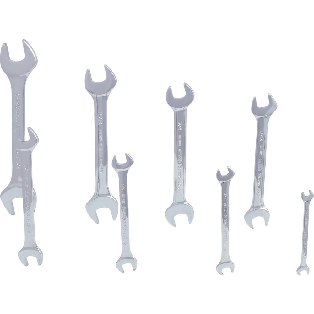 KS Tools 518.3200 518.3200 Dubbele steeksleutelset Sleutelbreedte (inch) 1/2 - 15/16
