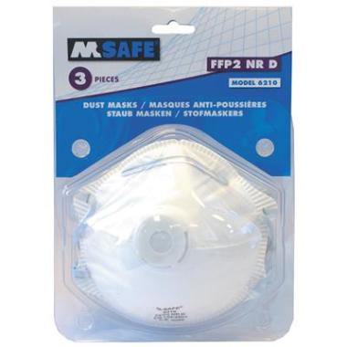 OXXA 6210 stofmasker FFP2 NR D met uitademventiel in blisterverpakking