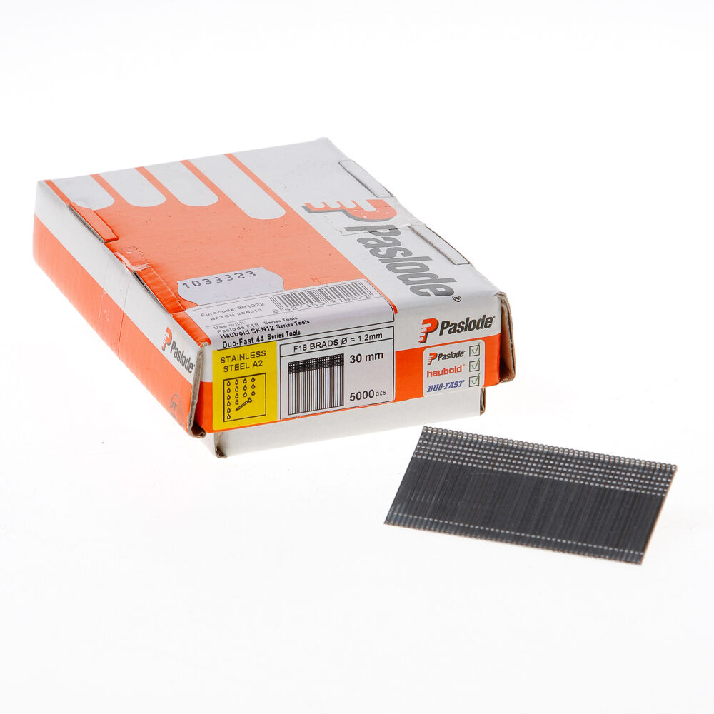 Paslode Afwerkbrads f18 rvs 1.2x30