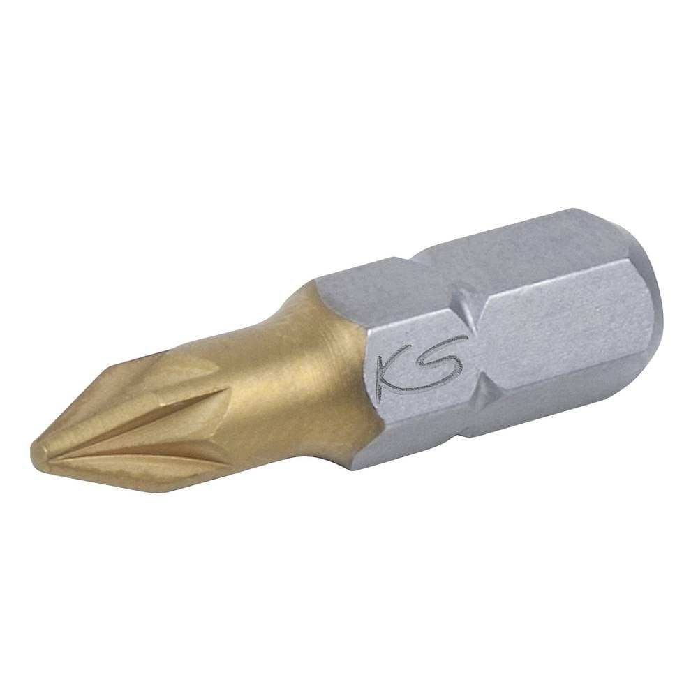 KS Tools 911.2625 9112625 Kruis-bit PZ 2 Speciaal staal Titanium gecoat C 6.3 5 stuk(s)