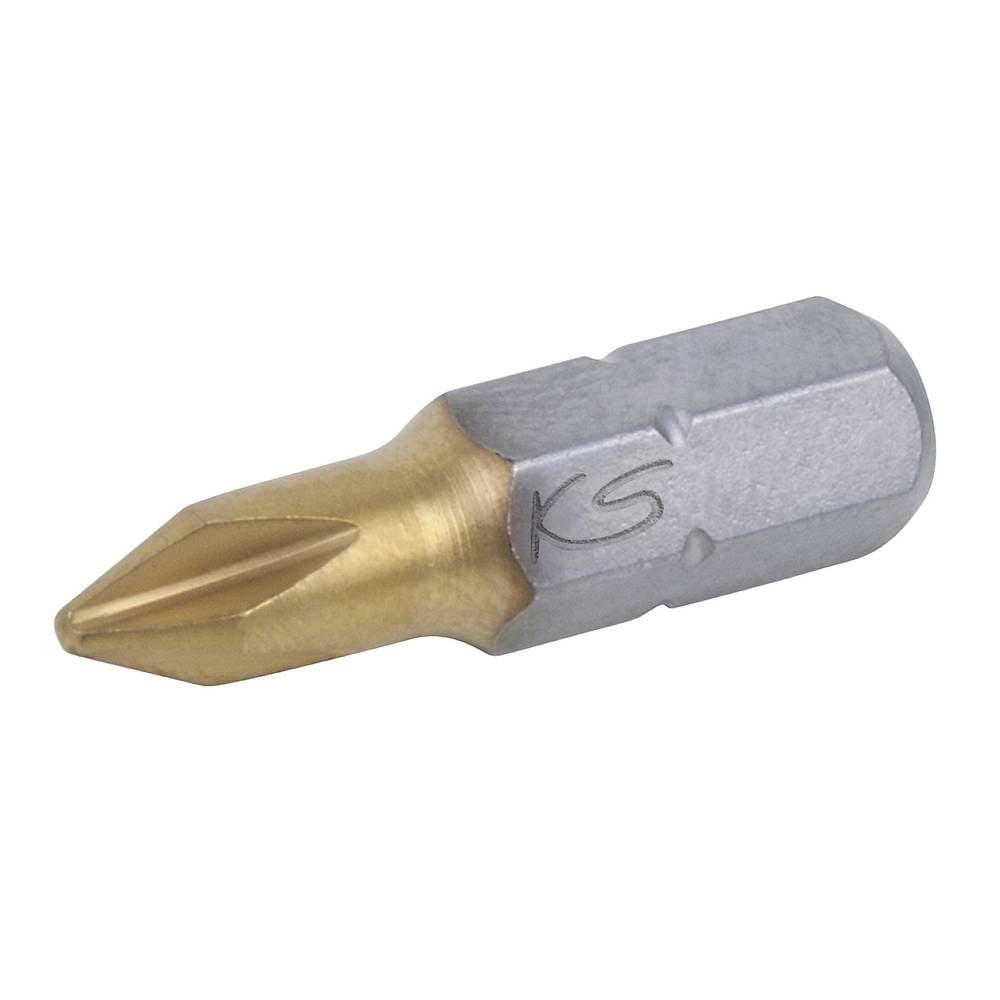 KS Tools 911.2637 9112637 Kruis-bit PH 1 Speciaal staal Titanium gecoat C 6.3 5 stuk(s)