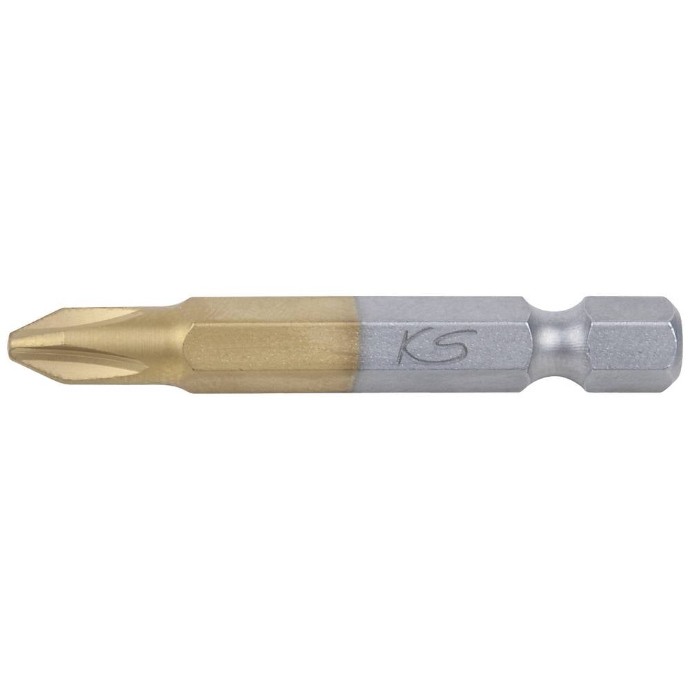KS Tools 911.2643 9112643 Kruis-bit PH 1 Speciaal staal Titanium gecoat C 6.3 5 stuk(s)