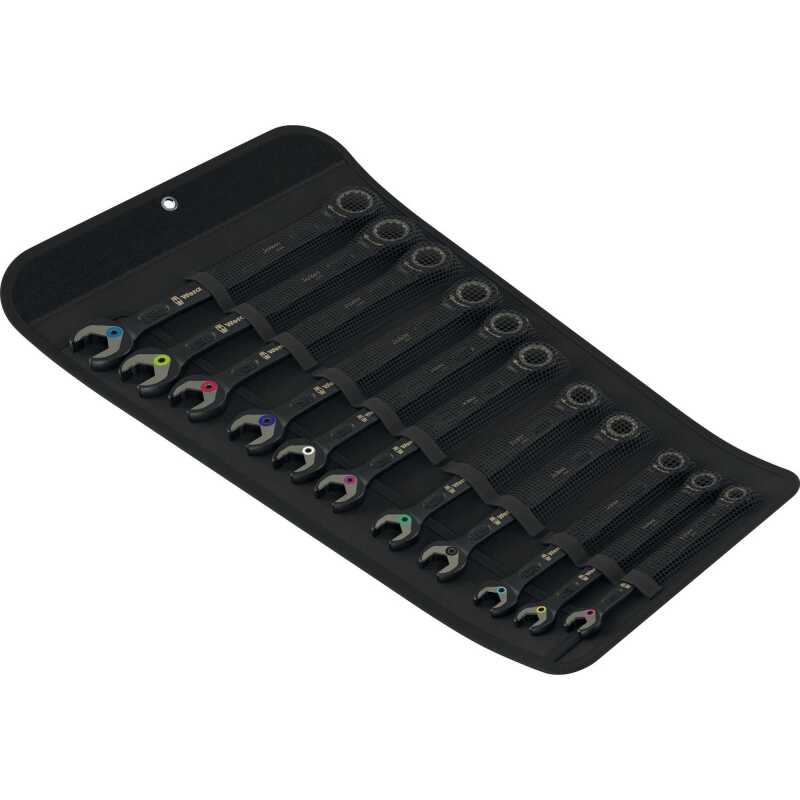 Wera 6000 Joker Black Edition 11 set 1 steek-ringratelsleutelset, 11-delig Moersleutel