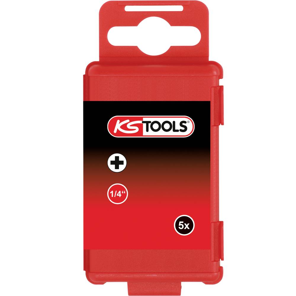 KS Tools 911.8391 911.8391 Kruis-bit PH 0 Speciaal staal E 6.3 5 stuk(s)