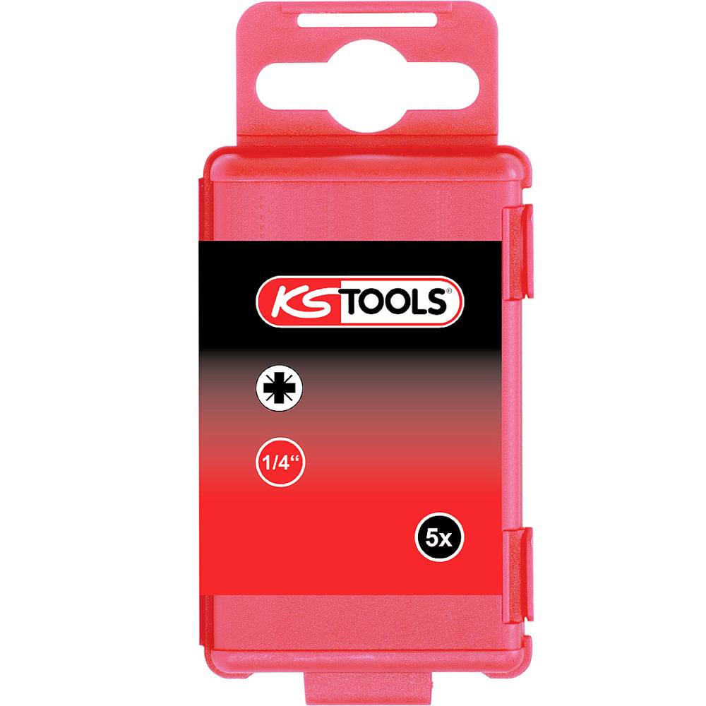 KS Tools 918.3261 9183261 Kruis-bit PZ 3 Vernikkeld E 6.3 5 stuk(s)
