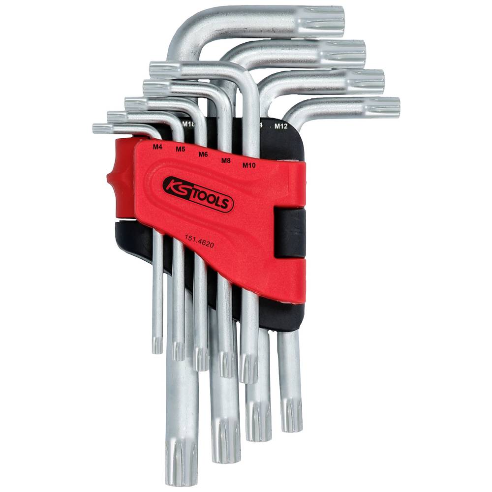 KS Tools 151.4620 RIBE Haakse schroevendraaierset 4 mm, 5 mm, 6 mm, 8 mm, 10 mm, 12 mm, 14 mm, 16 mm, 18 mm 9-delig