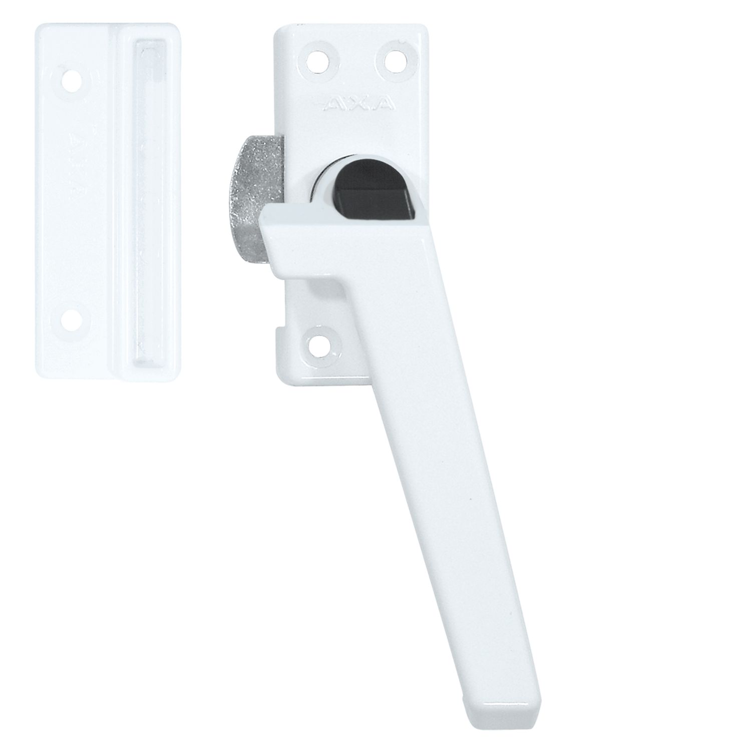 AXA  Raamsluiting - Model 3308 - Aluminium Wit - Afsluitbaar Met Knop - Rs