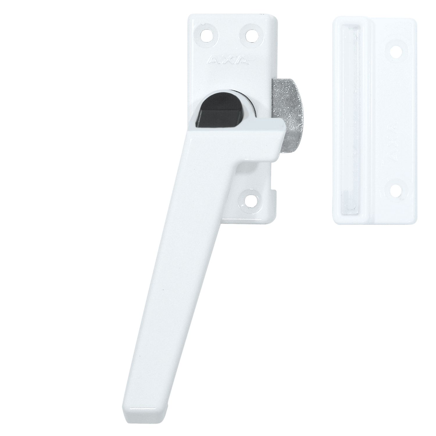 AXA  Raamsluiting - Model 3308 - Aluminium Wit - Afsluitbaar Met Knop - Ls