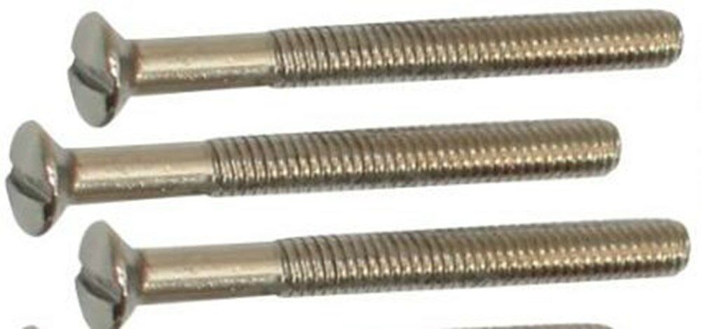 De Beer Patentbout mess vernikkeld M4x45mm,zelfborgend