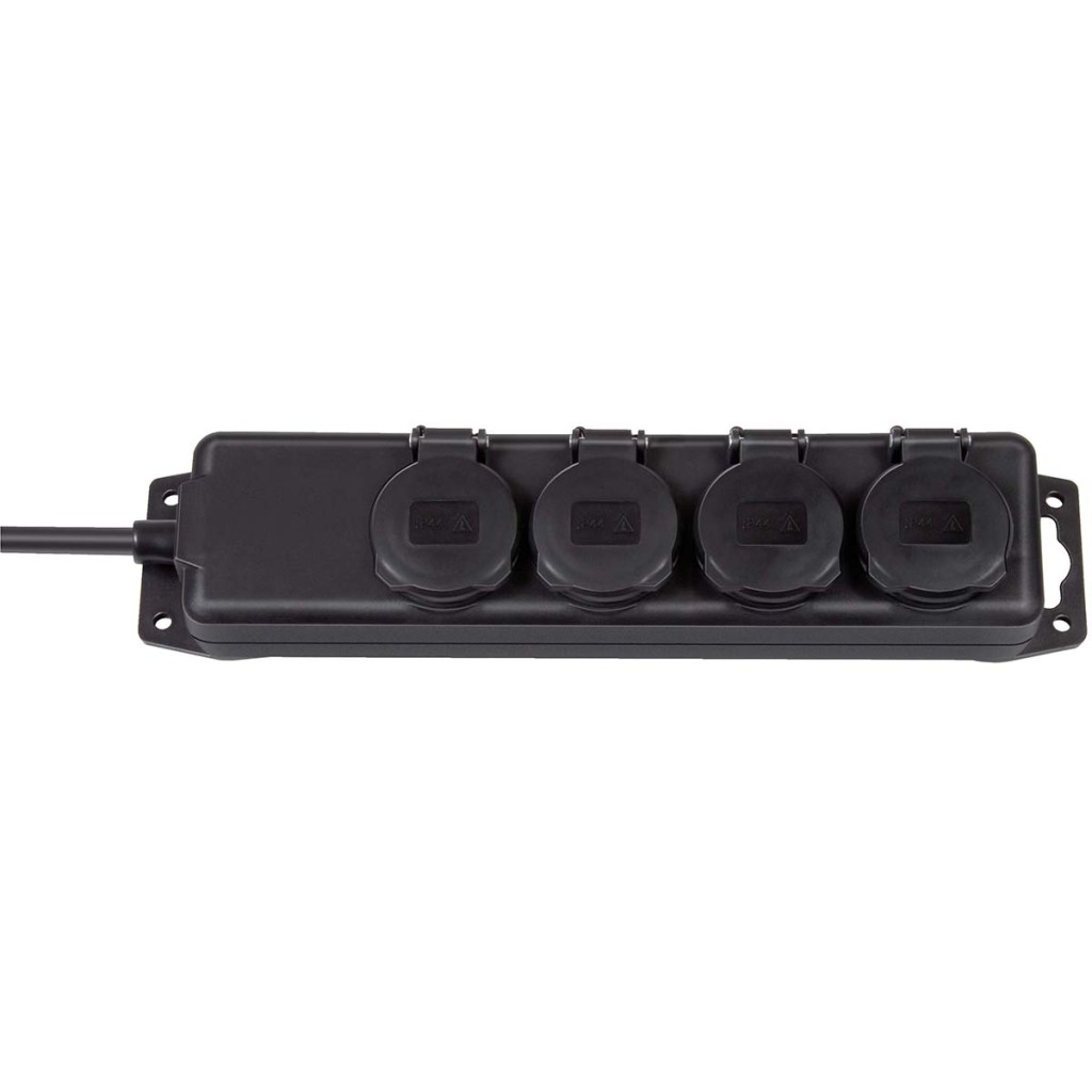 Brennenstuhl BN-1159964 Stopcontactverdeler Ip44 4-voudig Zwart 2m H07rn-f 3g1,5