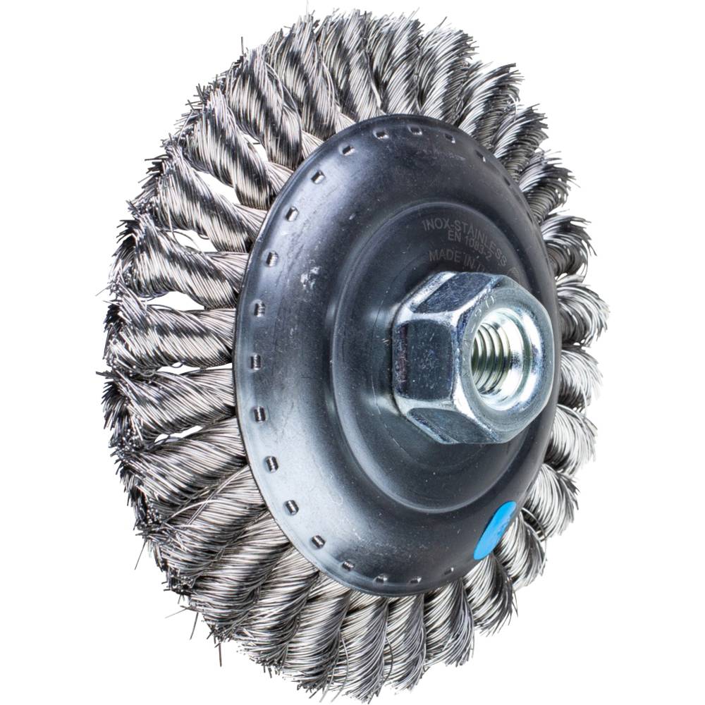 PFERD TOOLS 43317003 Schijfborstel getordeerd KBG Ø 125 x 15 mm M14 Ø roestvrijstalen draad 0,35 voor haakse slijpers 1 stuk(s)