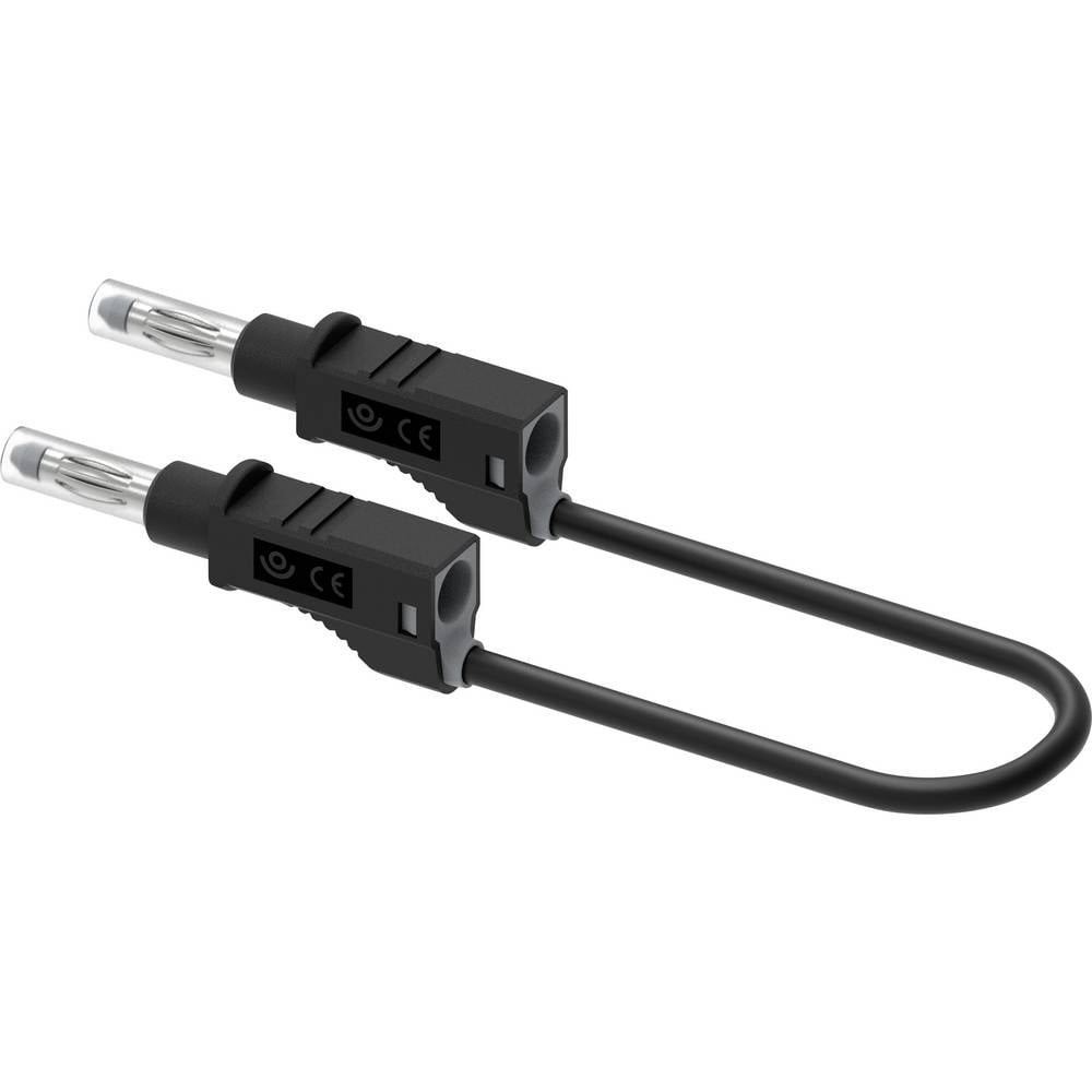 Electro PJP 2212/600V-CD1-25N Meetsnoer 25 cm Zwart 1 stuk(s)