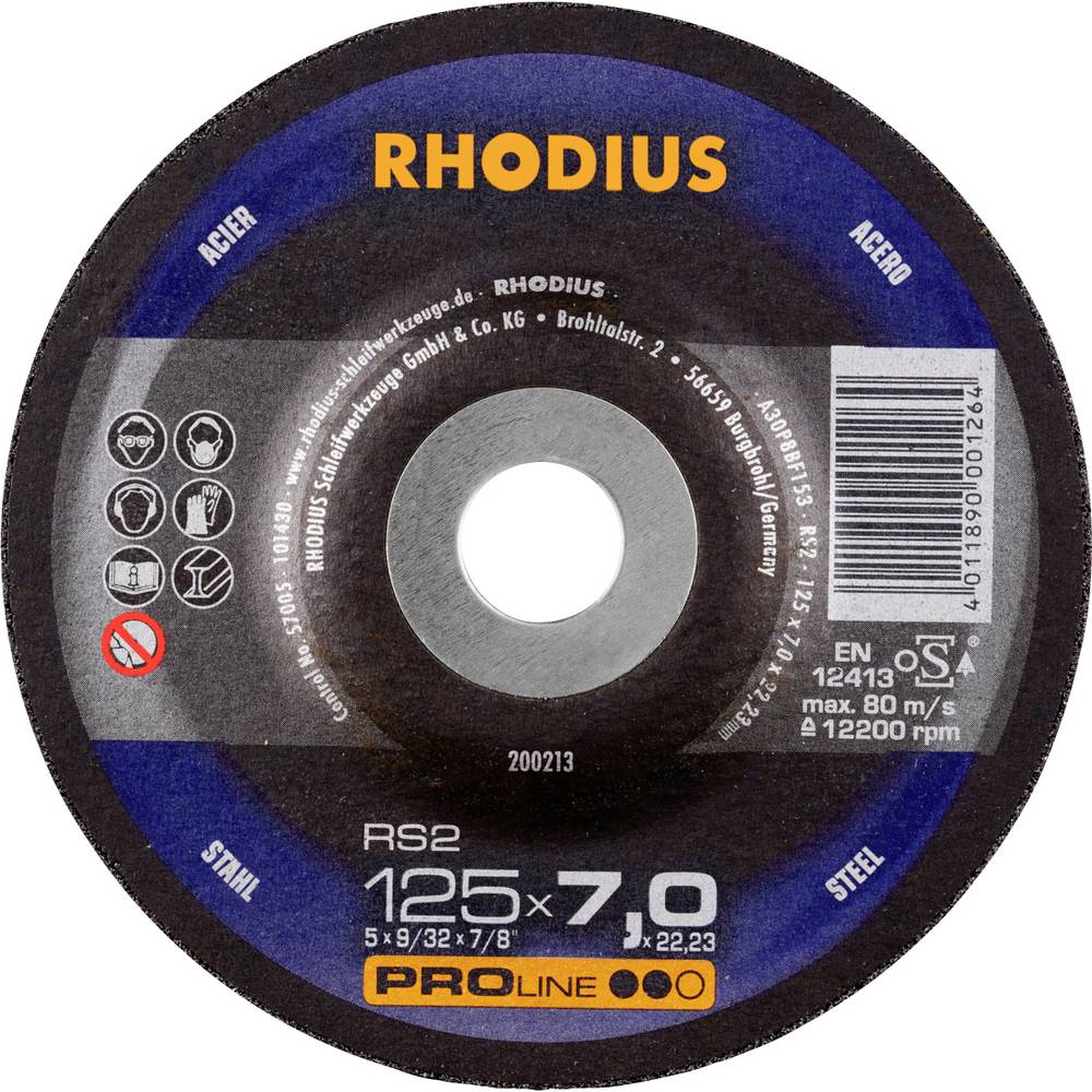 Rhodius 211782 RS2 X-LOCK Afbraamschijf Staal 10 stuk(s)