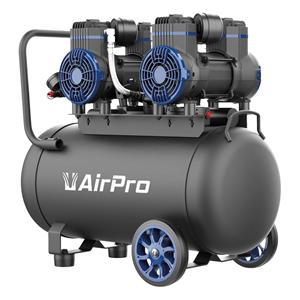 AIRPRO Compressor olievrij 2x1.8pk 40L tank 230V
