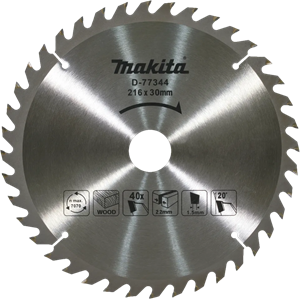 Makita Afkortzaagblad 216x30 40T