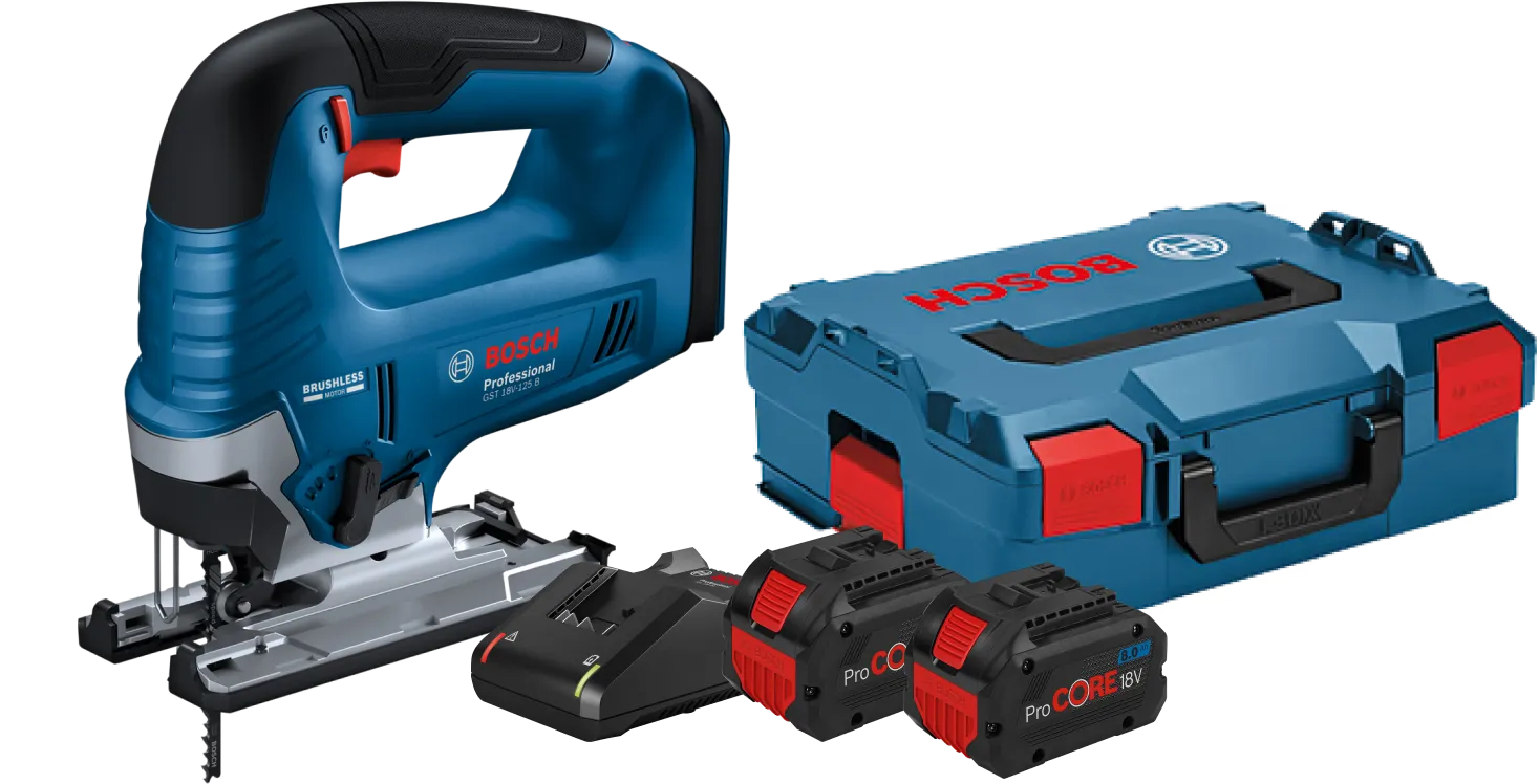 Bosch Professional GST 18V-125 B 8,0 Ah ProCORE Accu (2x) Starterspakket