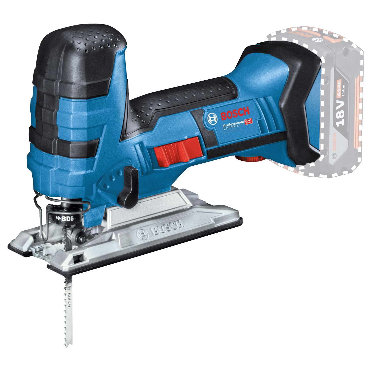 Bosch Professional Decoupeerzaag Gst 18v-li S - 18v Accu (zonder Accu) - Pendelfunctie - Variabele Snelheid
