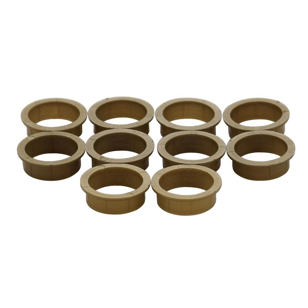 Intersteel Accessoireset D: 10 nylon ringen 20mm-18mm bruin