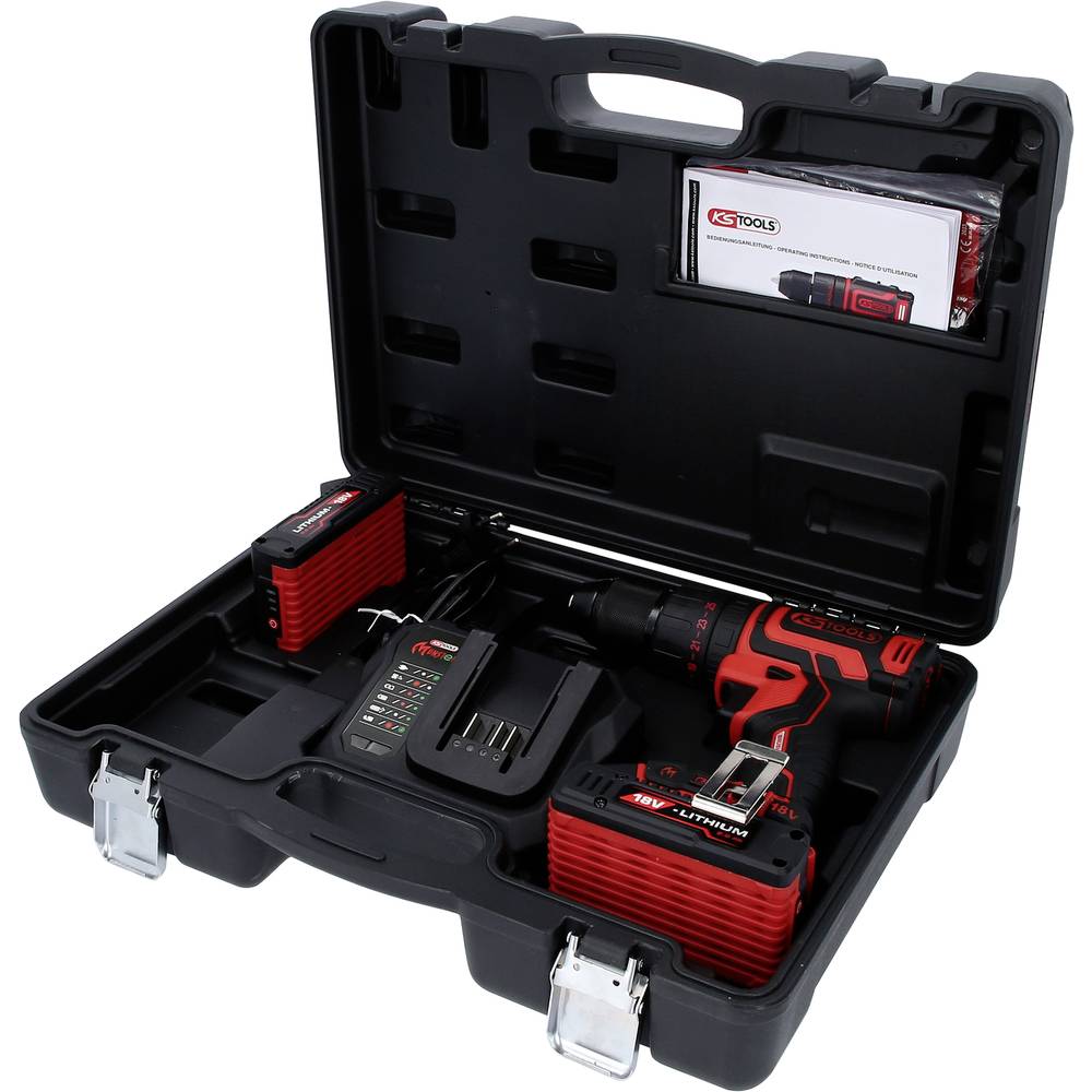 KS Tools 515.6300 Slagmoersleutel 60 Nm 18 V Aantal meegeleverde accus: 2 2 Ah Li-ion