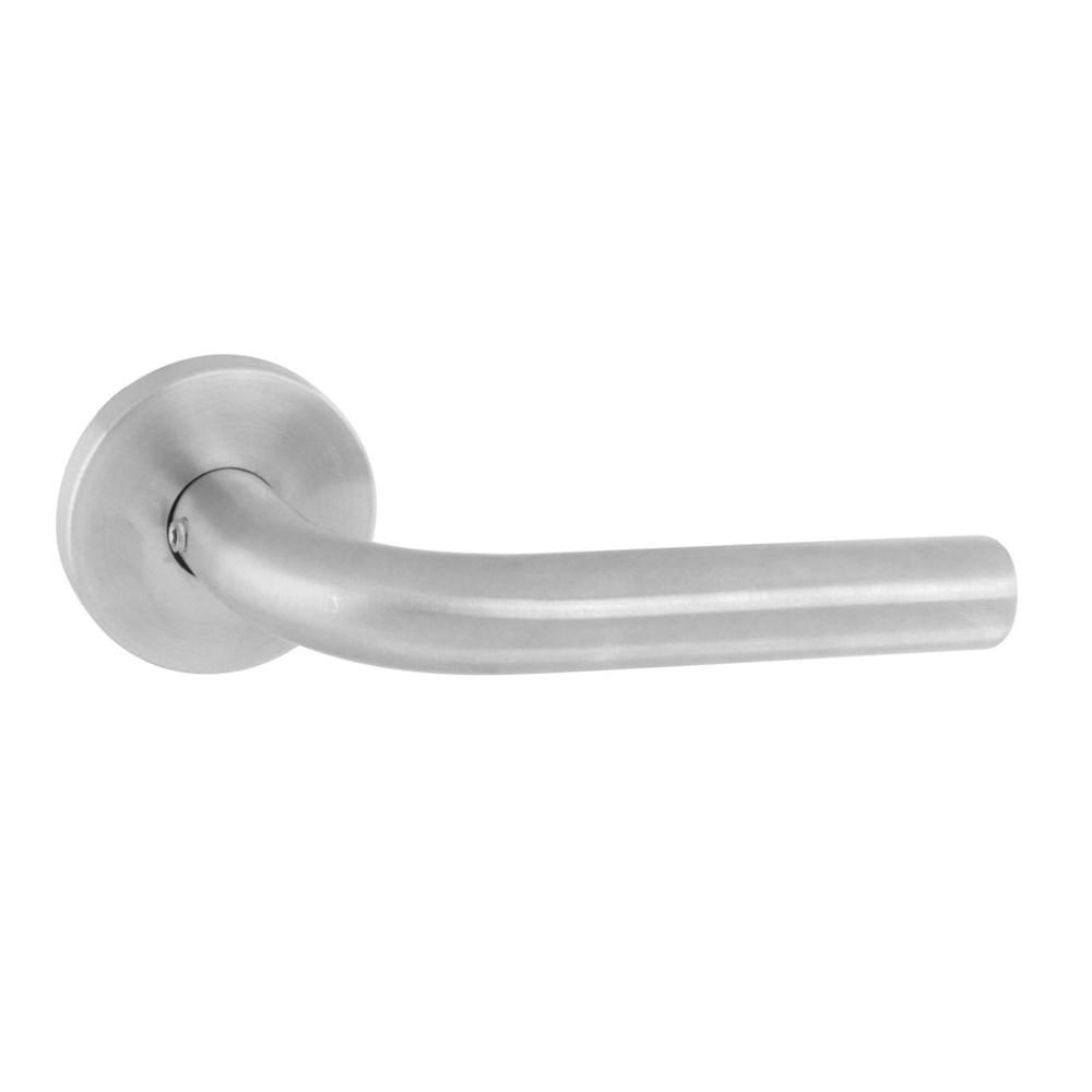 Intersteel Gatdeel rechts recht op rond rozet RVS