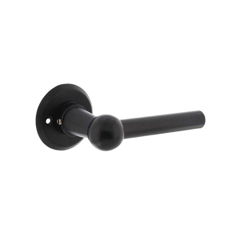 Intersteel Gatdeel L/L bol met rozet ø50x5mm zwart