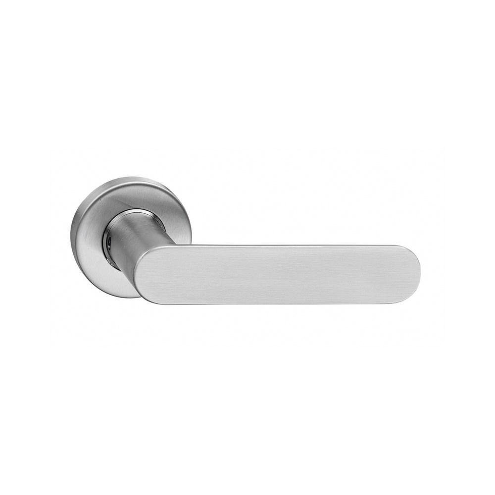 Intersteel Gatdeel Massief strak-elegant op rozet met ring met veer RVS