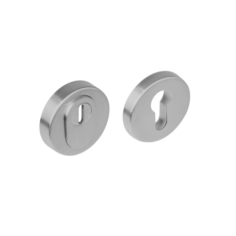 Intersteel SKG3 veiligheidsrozetten rond verdekt basic ø54x12mmprofielcilindergat met kerntrekbeveiliging rvs