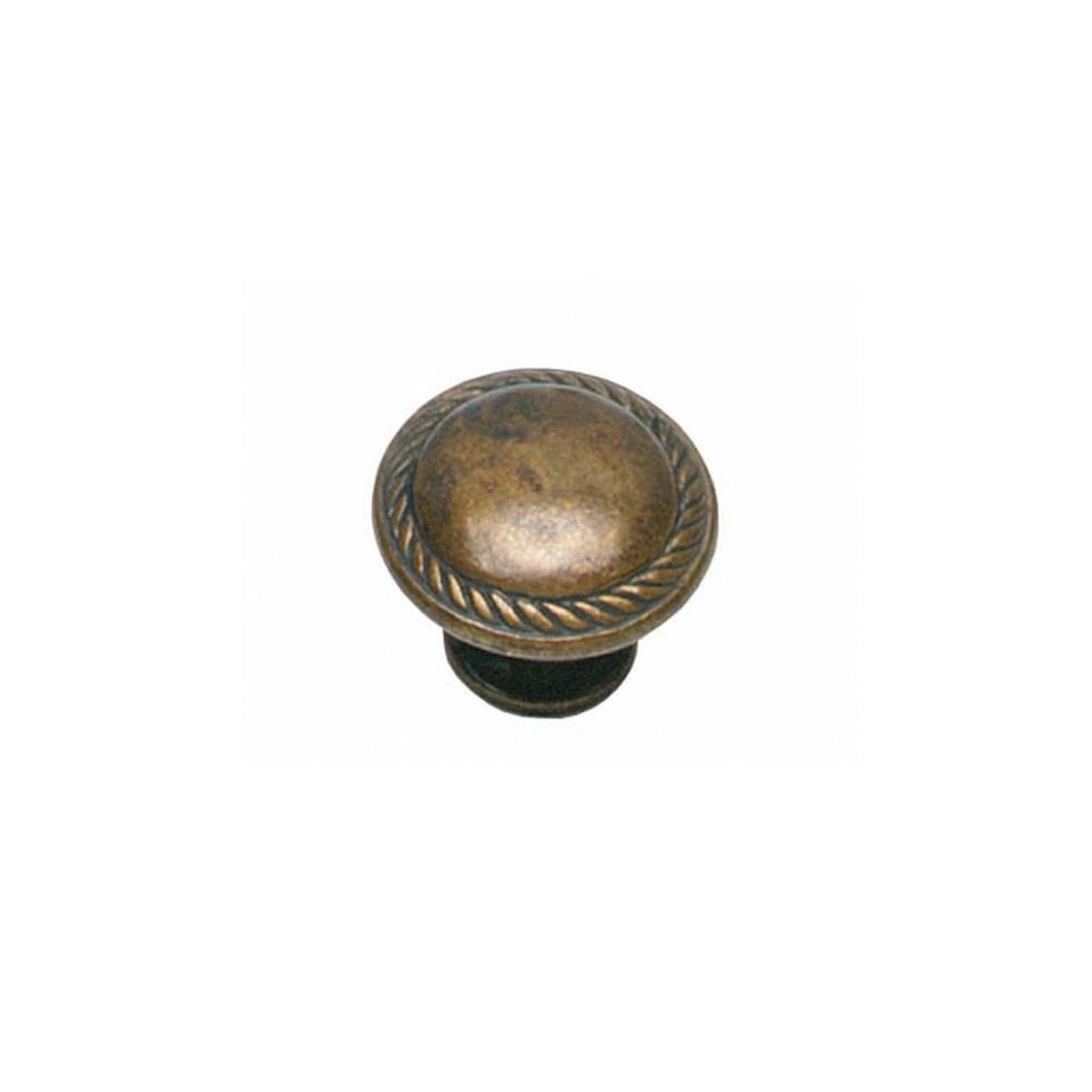 Intersteel Knop rond/kabel 30mm antiek