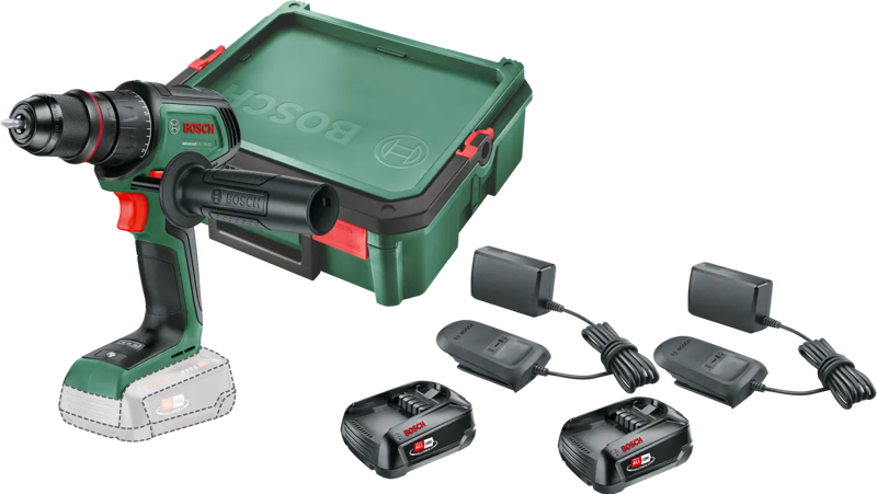 Bosch AdvancedDrill 18V-80 2,5 Ah Accu (2x) SystemBox S Starterspakket