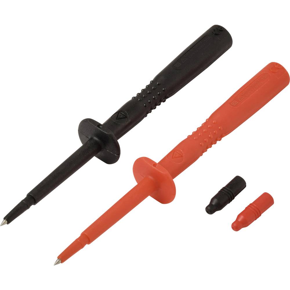 VOLTCRAFT MSS-110 Veiligheids-testpuntenset Steekaansluiting 4 mm CAT IV 600 V, CAT III 1000 V Rood, Zwart 1 set(s)