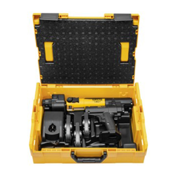 Rems 578X11 14,4V Li-Ion Accu Mini-Press AC Radiaalpers Set (1x 2.5Ah Accu) In Koffer + 3 Bekken Naar Keuze