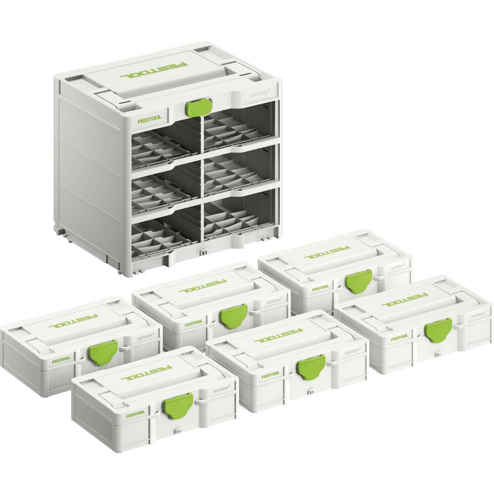 Festool SYS3-RK/6 M 337-Set 577816 Systainer Rack-Set (l x b x h) 396 x 296 x 337 mm