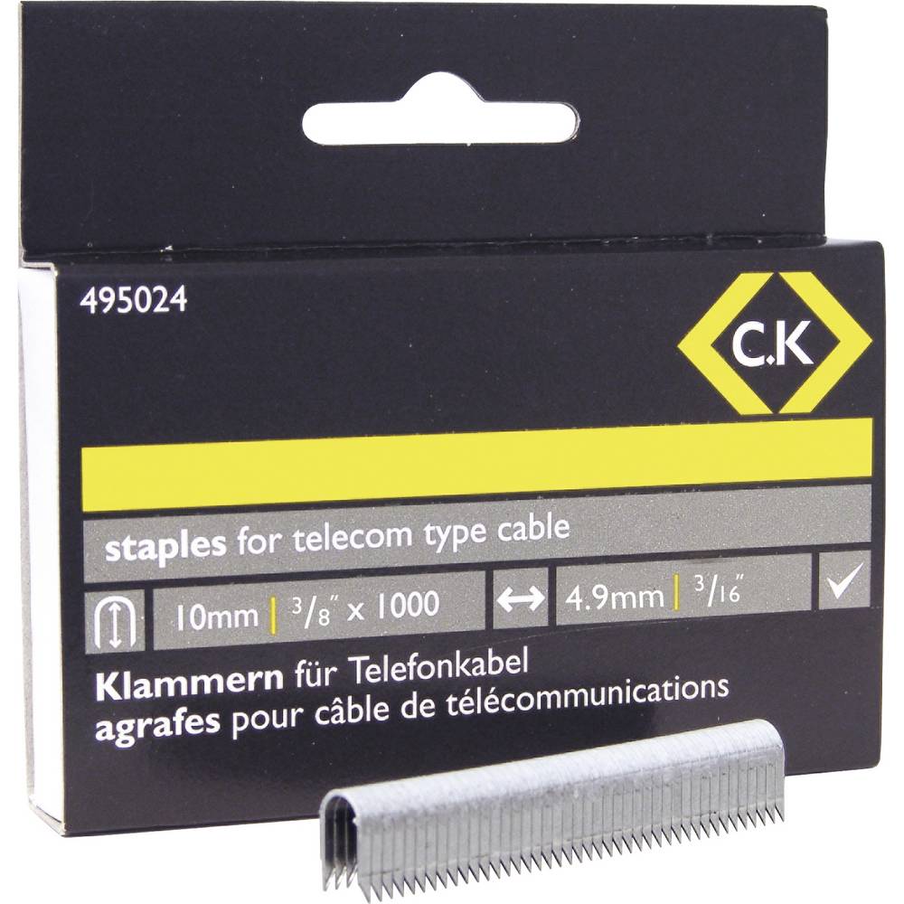 C.K 495024 Nieten voor tacker 1 stuk(s) Afm. (l x b) 10 mm x 4.8 mm