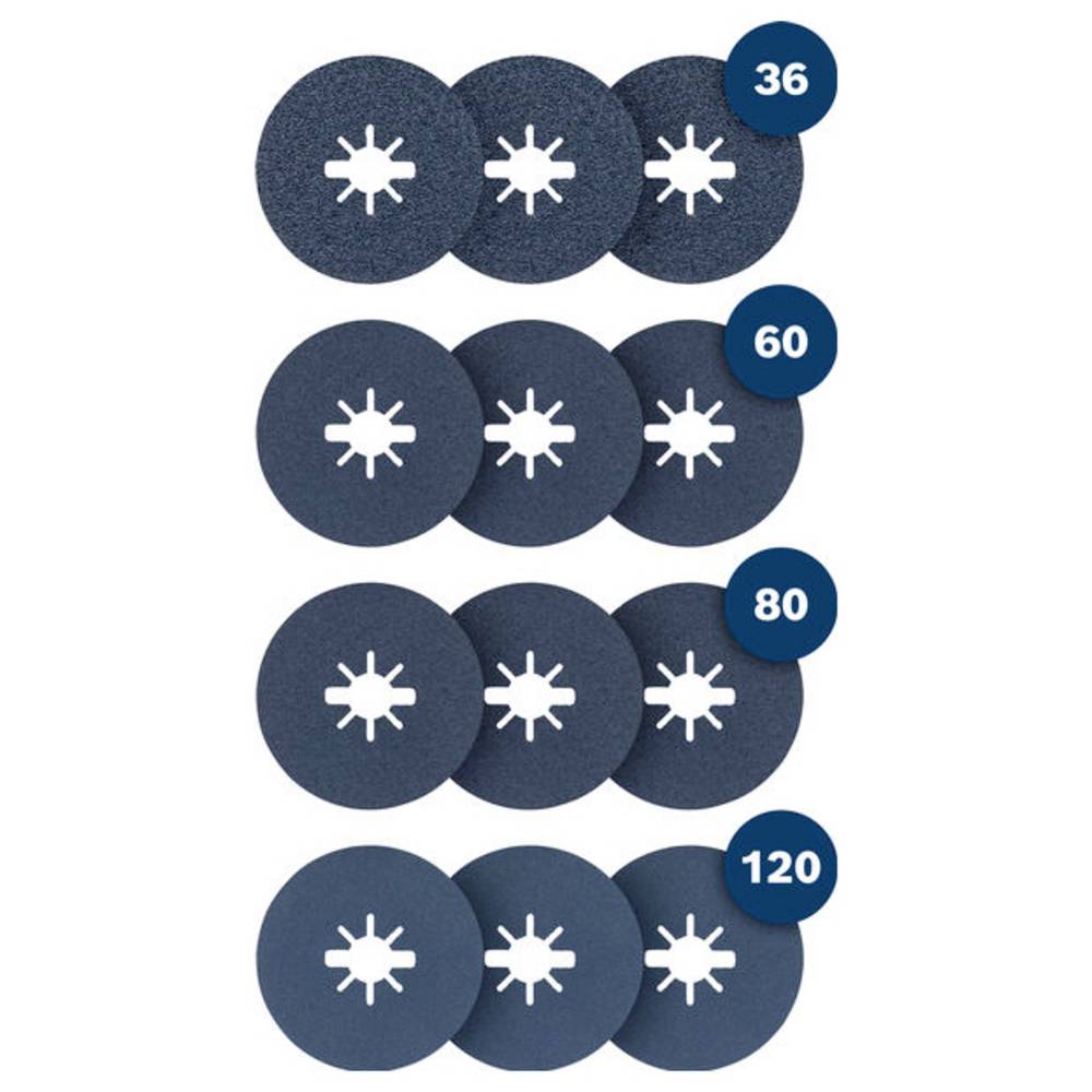 Bosch Accessories 2607012055 Fiberschijf Diameter 125 mm Boordiameter 22.23 mm 1 set(s)