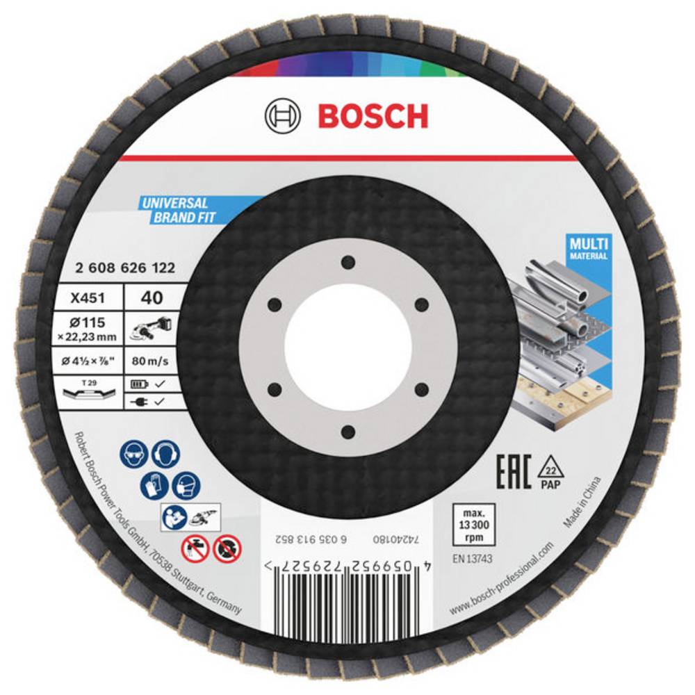 Bosch Accessories 2608626122 Lamellenschuurschijf Diameter 115 mm 1 stuk(s)