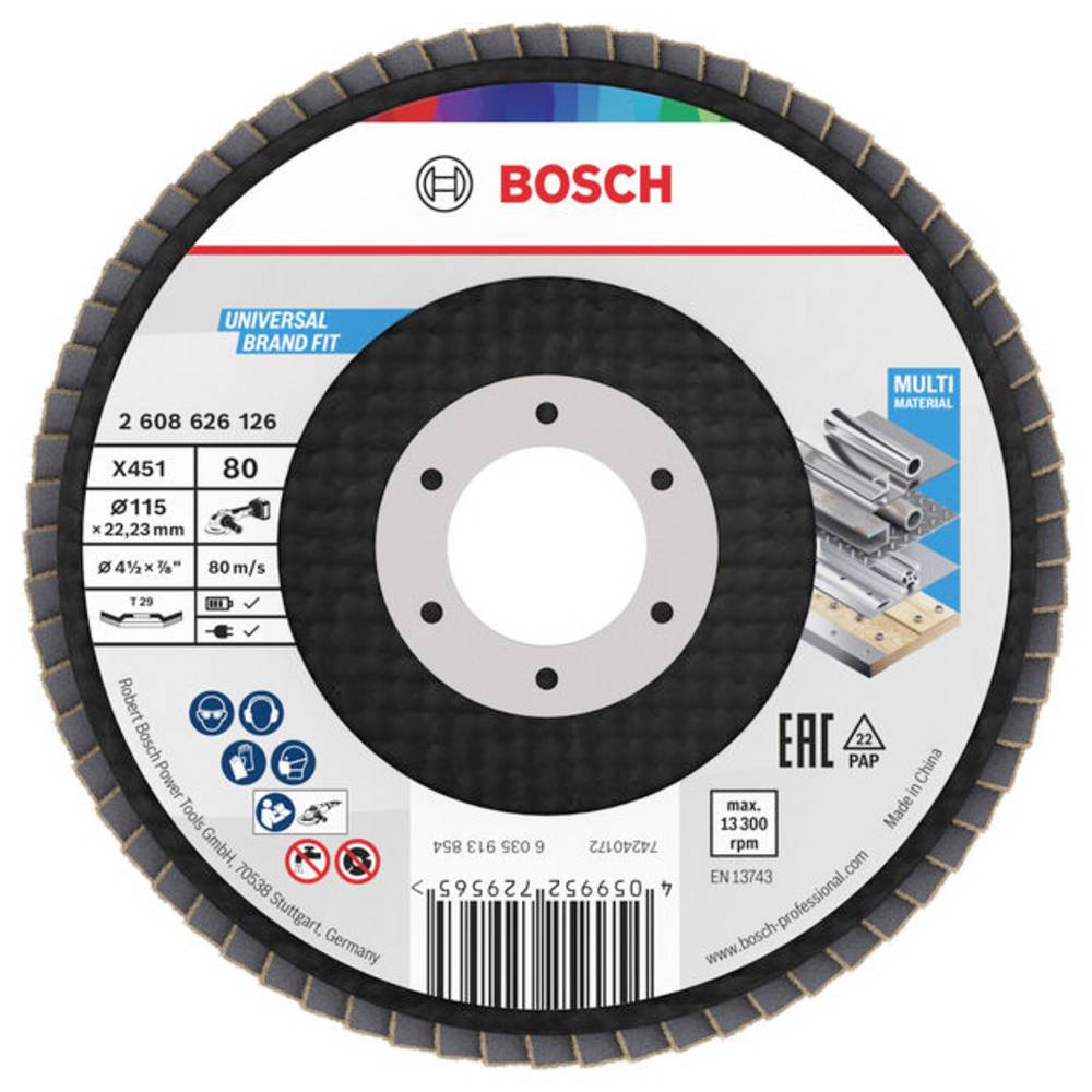 Bosch Accessories 2608626178 Lamellenschuurschijf Diameter 125 mm 15 stuk(s)
