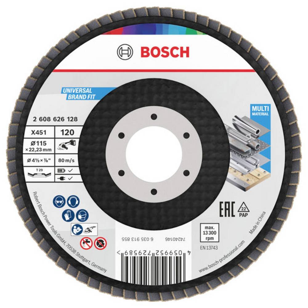 Bosch Accessories 2608626129 Lamellenschuurschijf Diameter 115 mm 1 stuk(s)