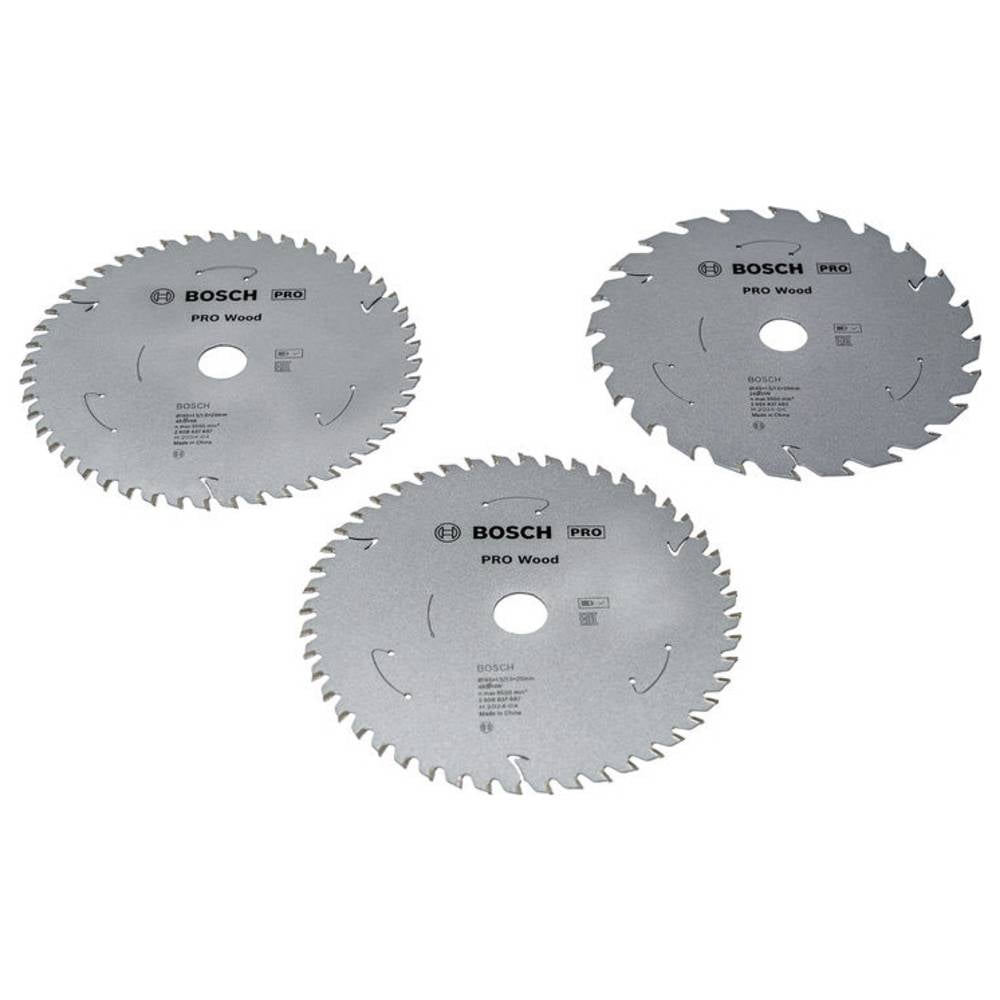 Bosch Accessories 2608644730 2608644730 Cirkelzaagbladset 165 mm 3 stuk(s)