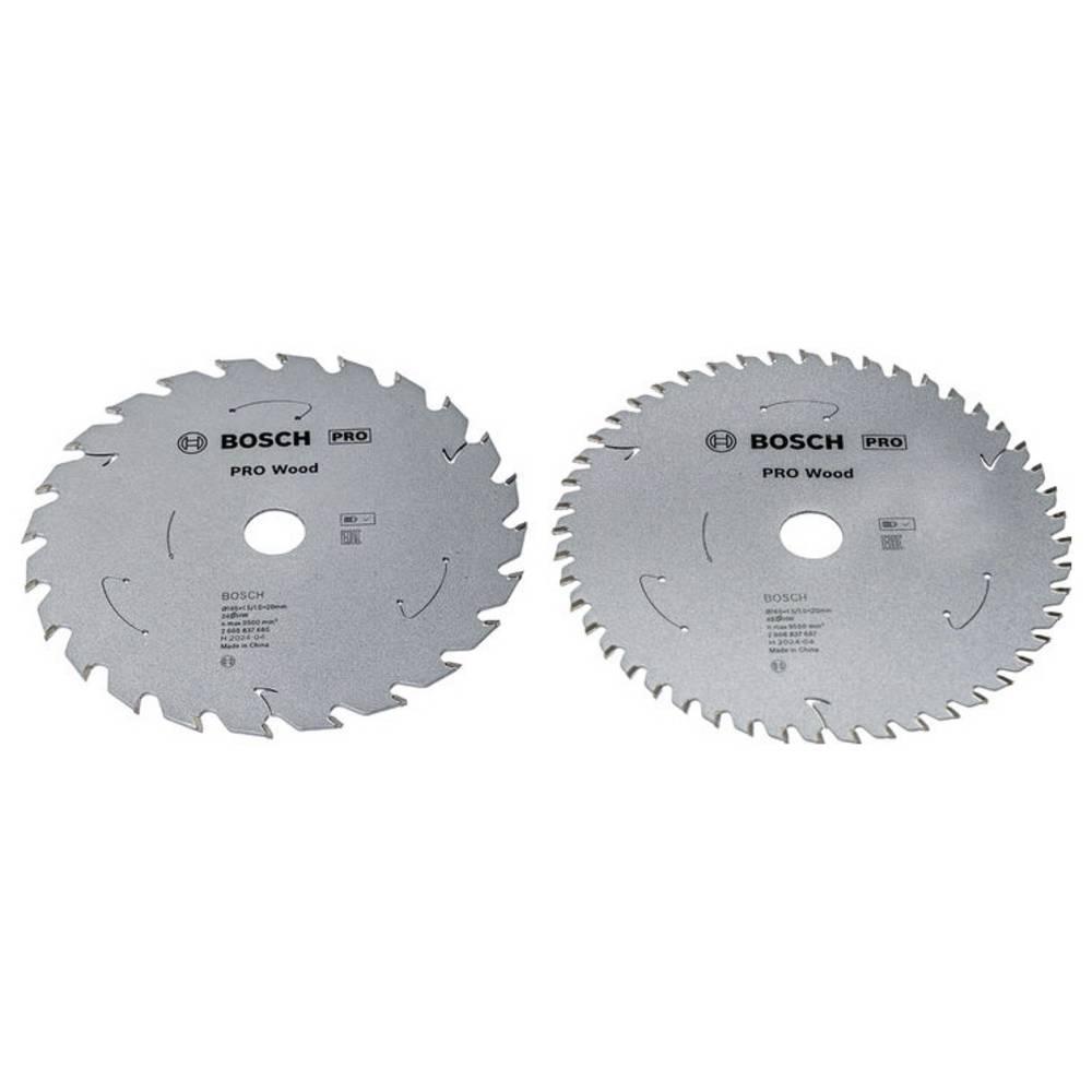 Bosch Accessories 2608644735 2608644735 Cirkelzaagbladset 165 mm 2 stuk(s)