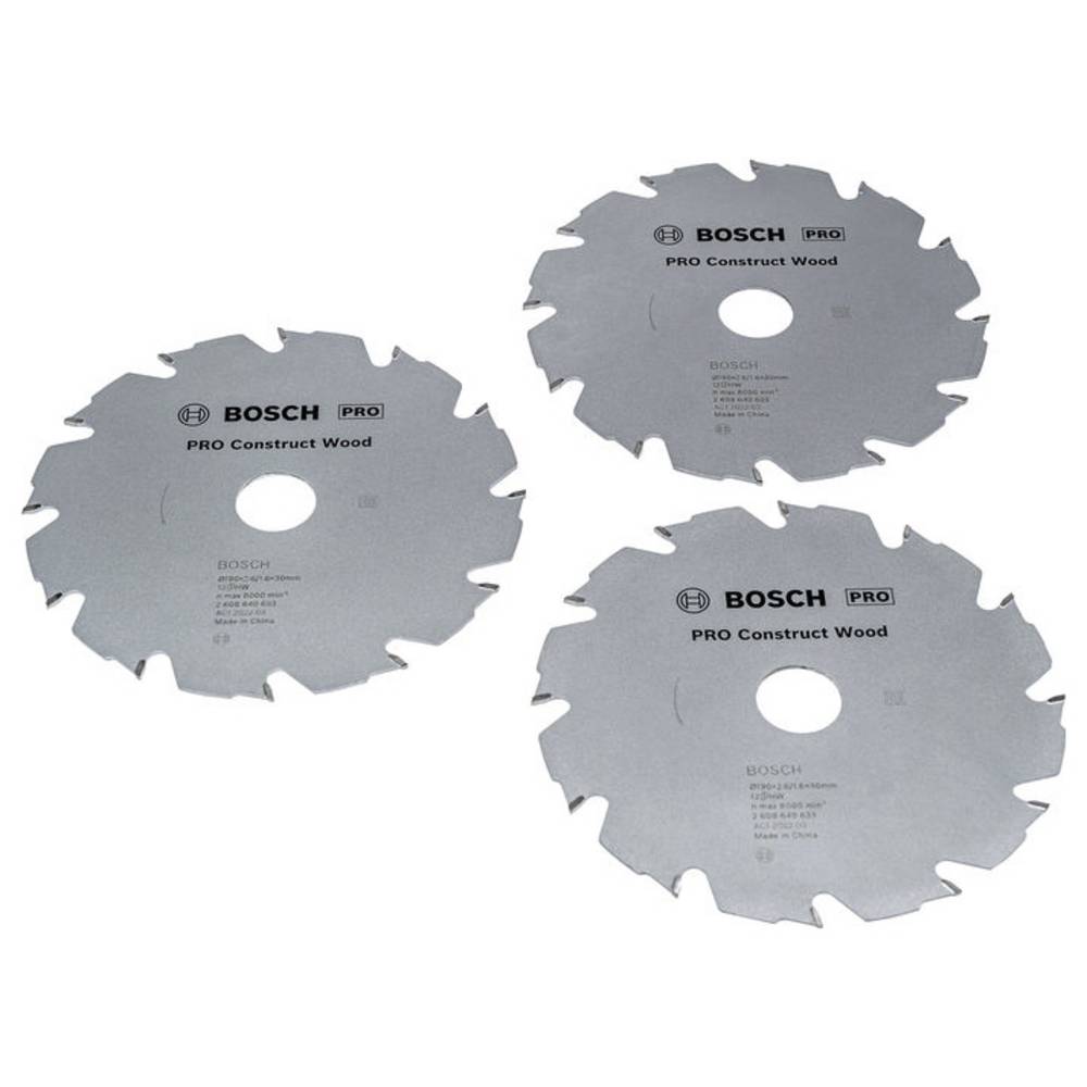 Bosch Accessories 2608644737 2608644737 Cirkelzaagbladset 190 mm 3 stuk(s)