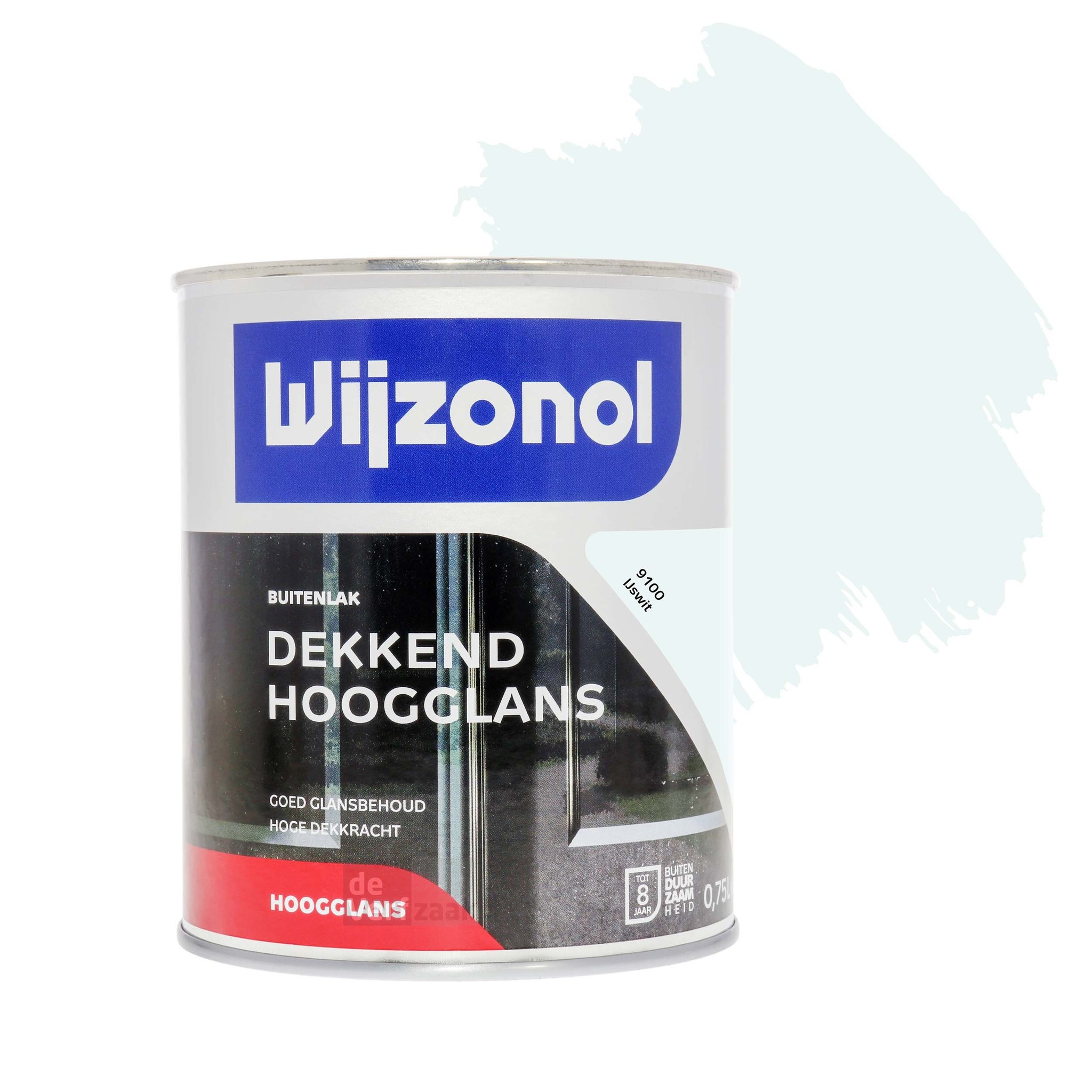 Wijzonol Dekkend Hoogglanslak 750 ml 9100 Ijswit