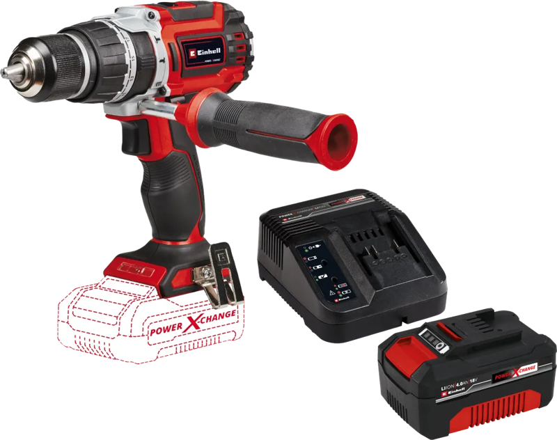 Einhell TP-CD 18/60 Li-i BL Solo +  18 V/4.0 Ah Starter Kit